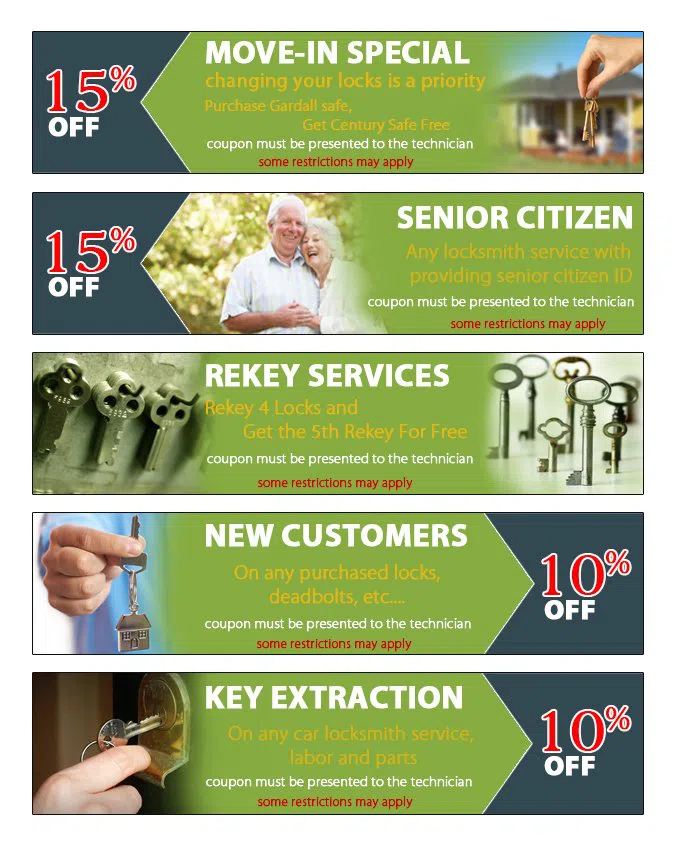 Burbank California Locksmith Burbank, CA 818-737-2249 - coupon23-set-five